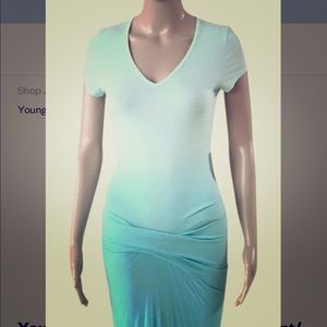 Young Fabulous & Broke Ombré Mint/Turquoise Dress